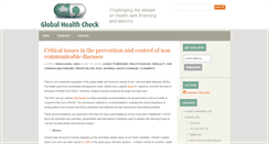 Desktop Screenshot of globalhealthcheck.org